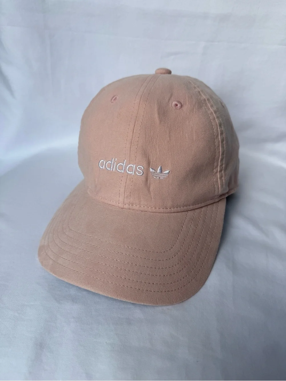 adidas Dusty Rose Suede Baseball Cap